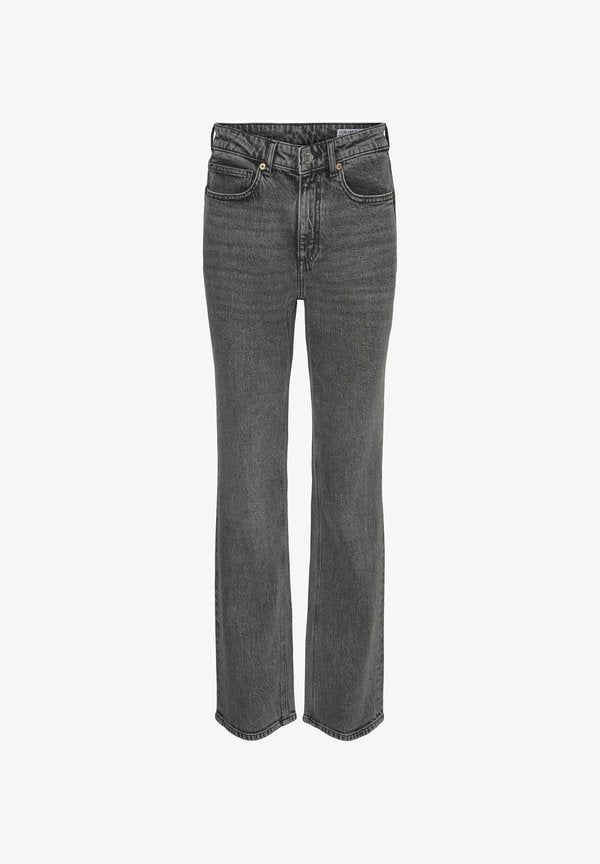 Vero Moda Straight fit VMTESSA High rise - Relaxed fit jeans - medium grey denim