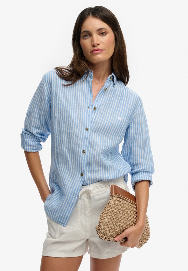 Superdry & Co Button-down blouse - classic blue stripe