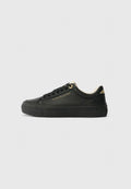 Tommy Hilfiger METALLIC LOGO PLATFORM TRAINERS WITH LEATHER - Trainers - black