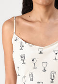 Abercrombie & Fitch CAMI NECK SLIP MAXI DRESS
