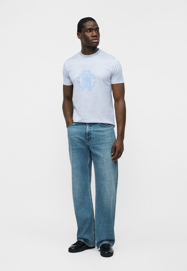 Cavalli Uomo MERCERIZED CHEST LOGO TEE