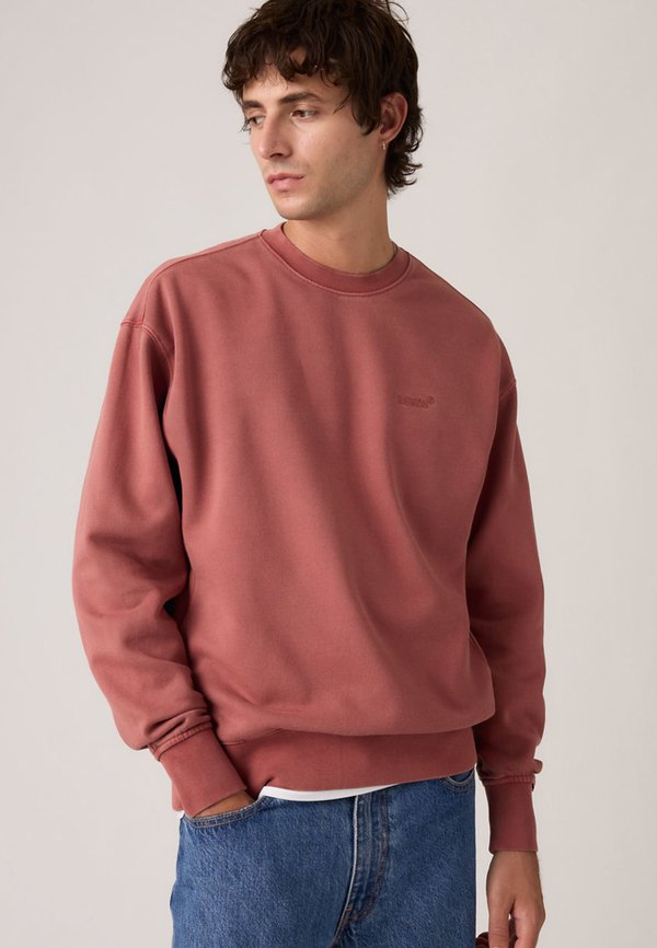 Levi's® AUTHENTIC CREW - Sweatshirt - garment dye roan rouge