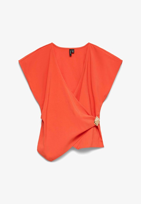 Vero Moda BLOUSE VMJULIETA TOP - Blouse - spicy orange
