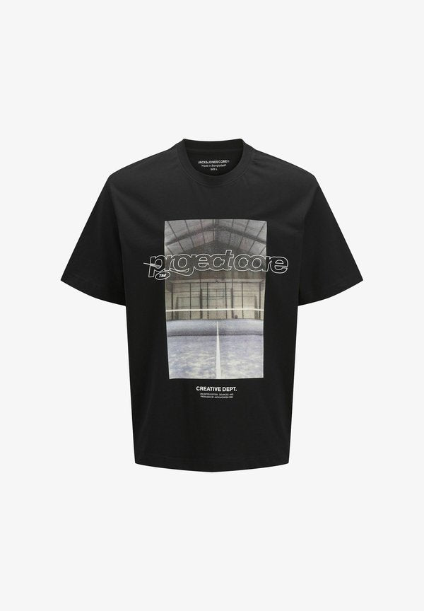Jack & Jones Printed - Print T-shirt - black