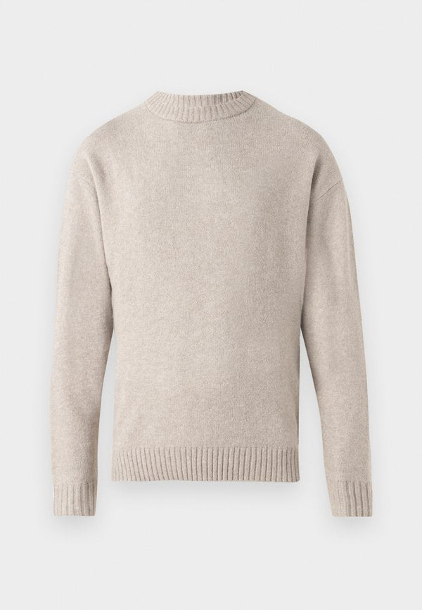 Jack & Jones JJESOHO OLLIE CREW NECK - Jumper - beige