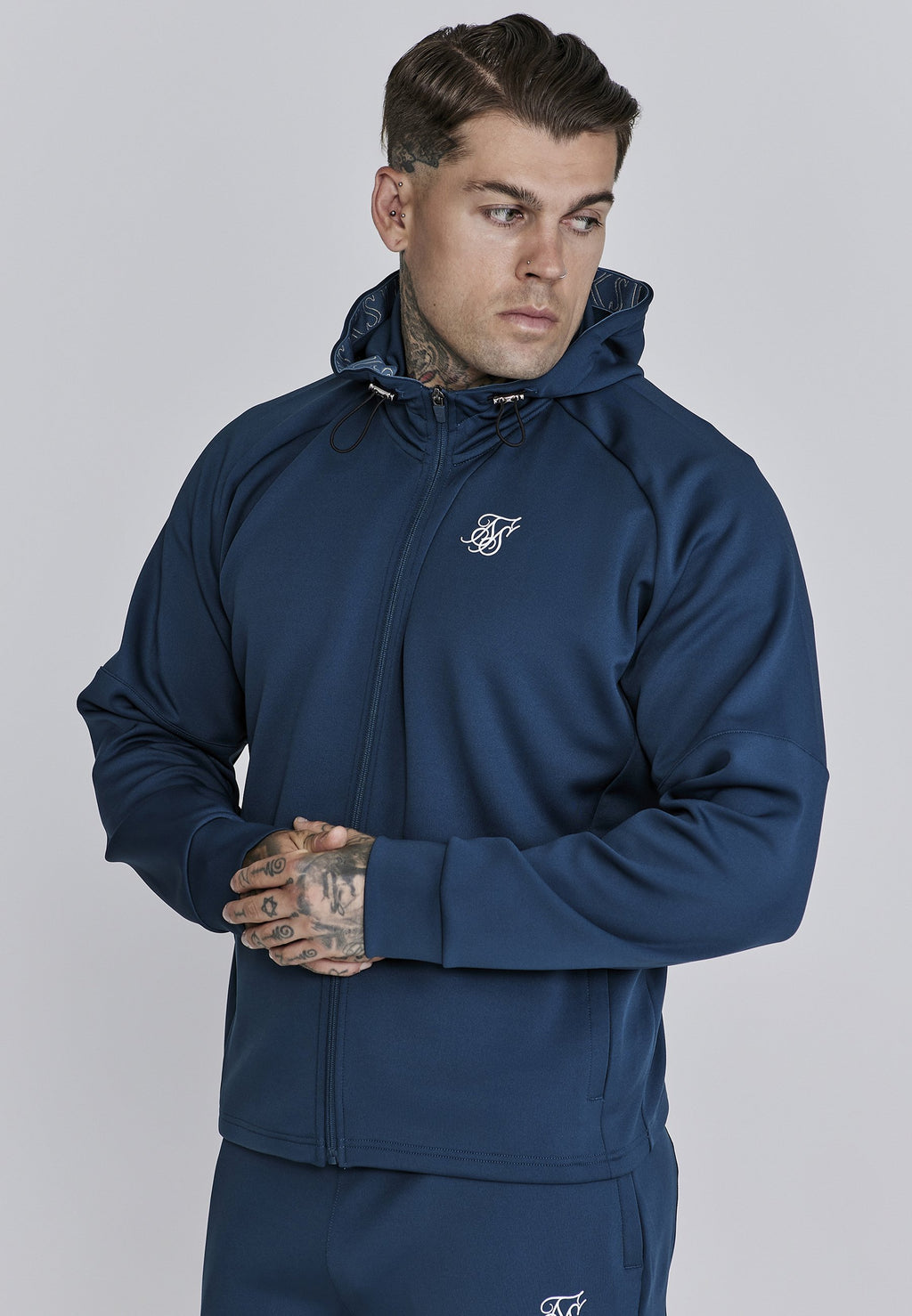 SIKSILK ESSENTIAL POLY FULL ZIP