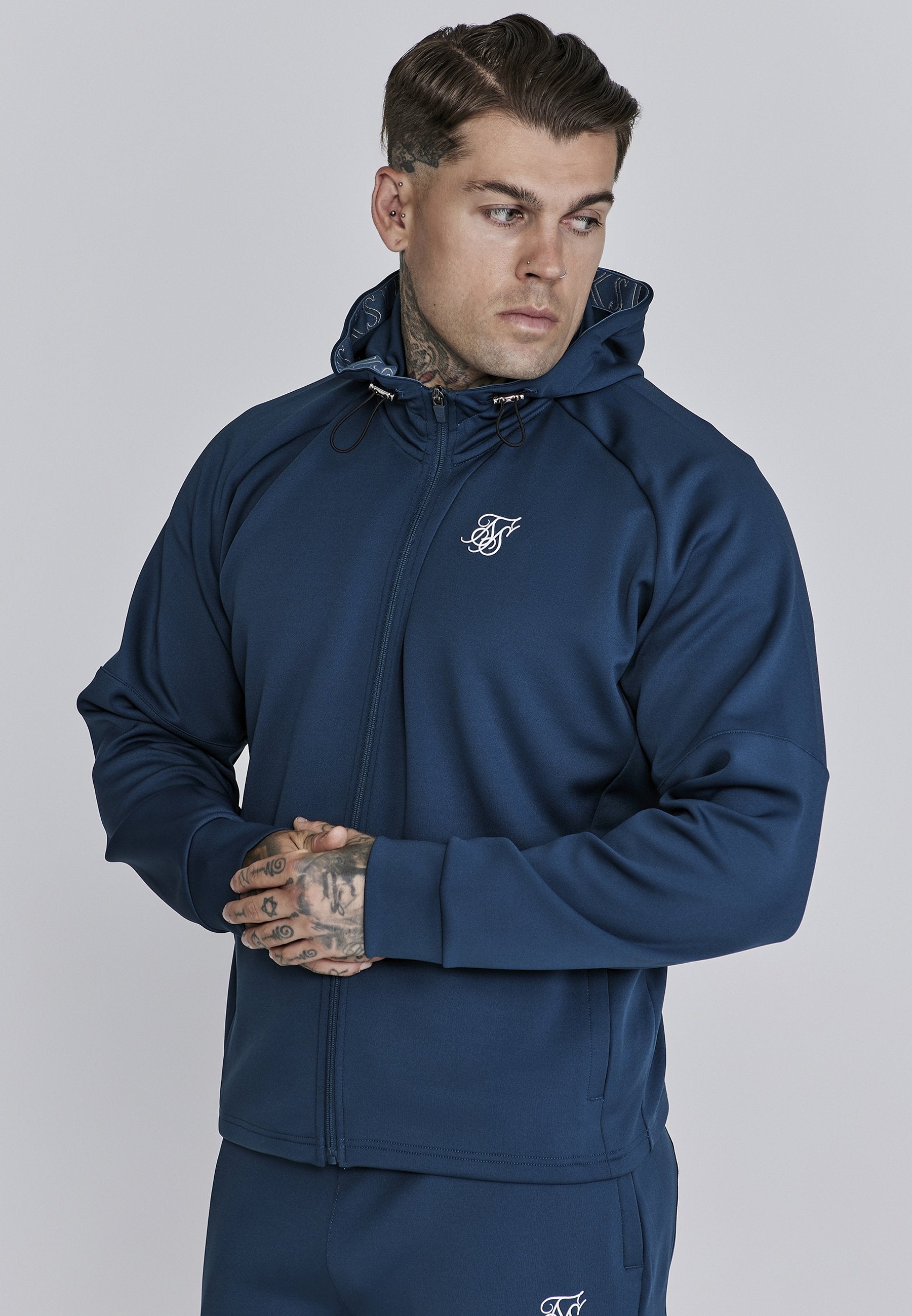 SIKSILK ESSENTIAL POLY FULL ZIP