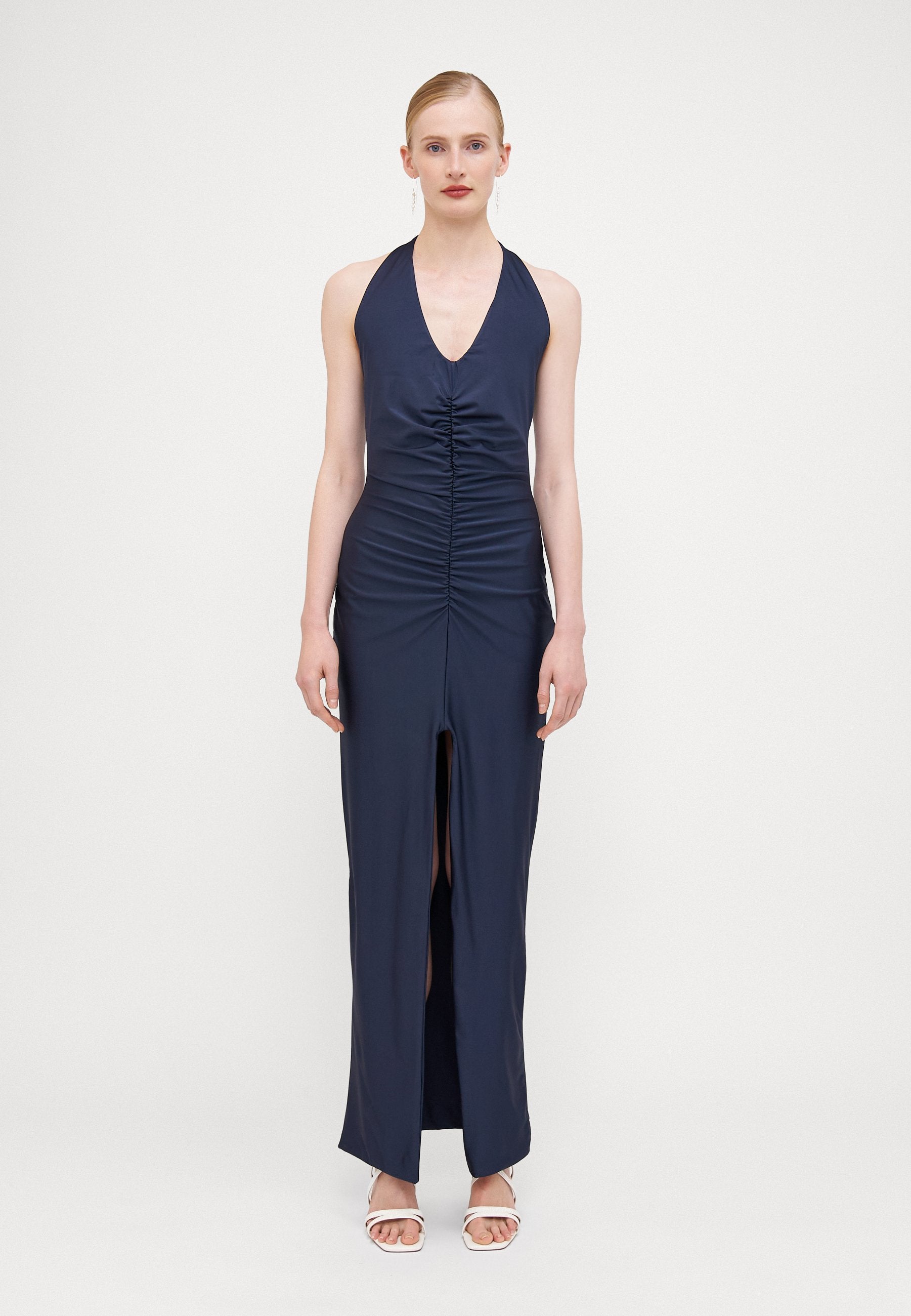 WAL G TALL EMMA HALTERNECK ROUCHED