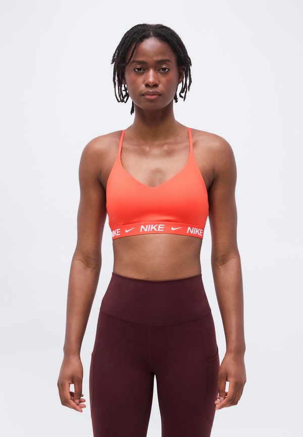 Nike Performance INDY BRA - Light support sports bra - light crimson
