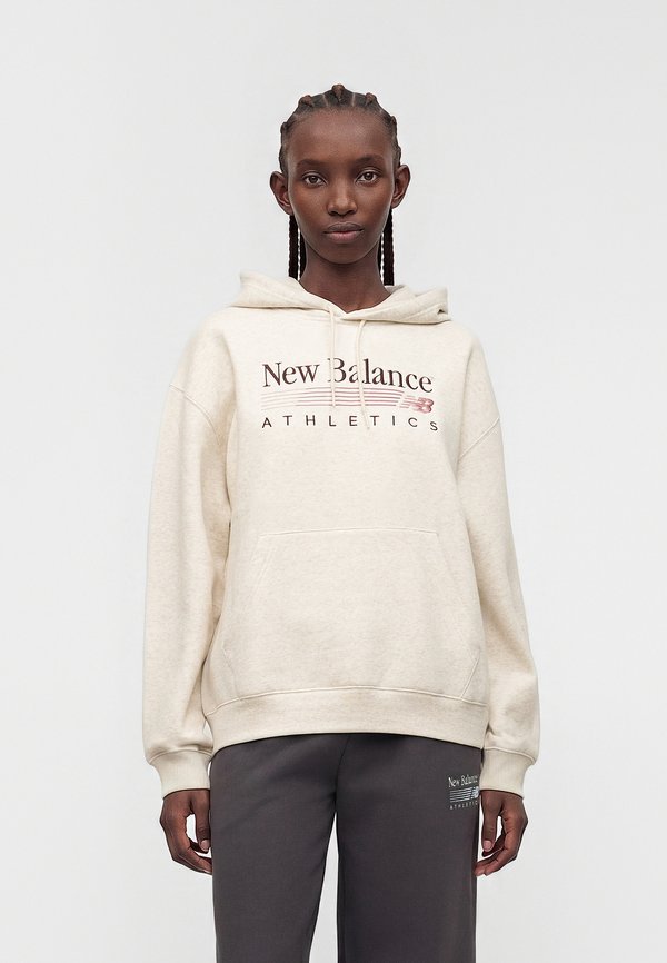 New Balance TRACKSIDE HOODIE - Hoodie - beige