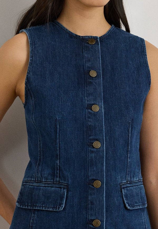 Lauren Ralph Lauren DENIM SLEEVELESS SHIRT