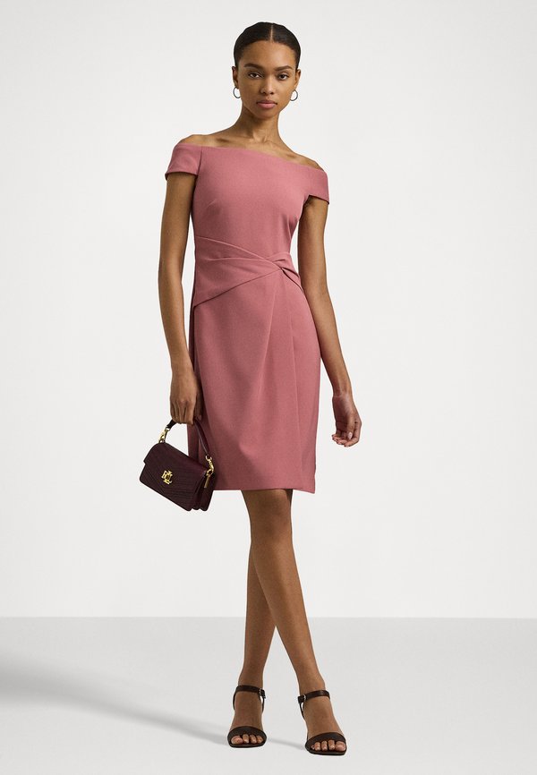 Lauren Ralph Lauren CREPE OFF THE SHOULDER COCKTAIL DRESS