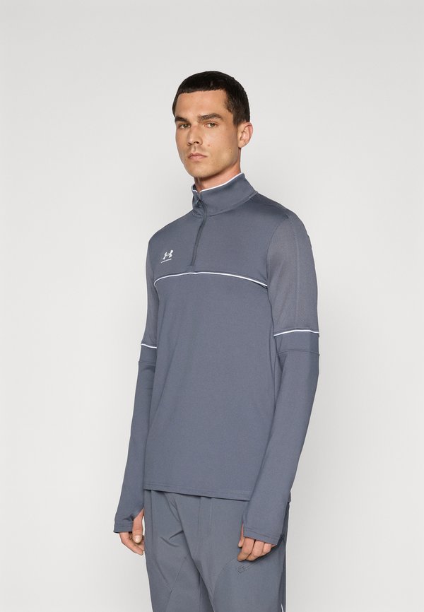 Under Armour CHALLENGER TRAINING - Long sleeved top - castlerock/white