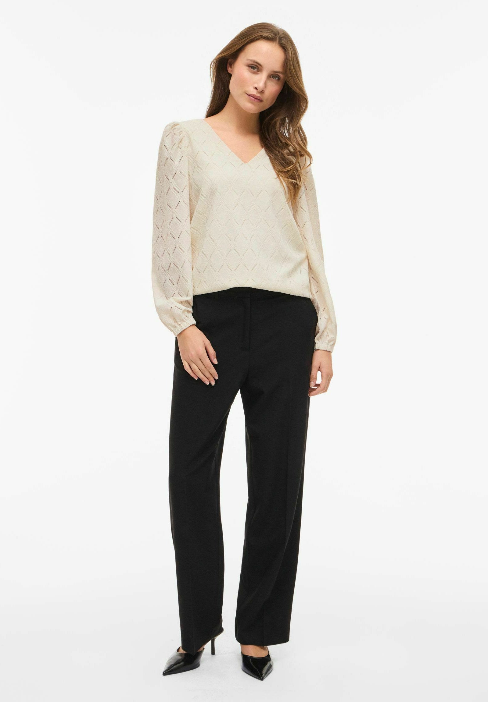 VILA Long Sleeved VIFERO V-neck