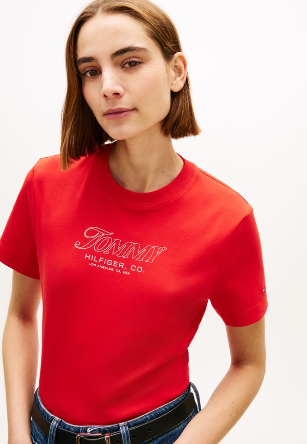 Tommy Hilfiger LOGO INTERLOCK KNIT T-SHIRT