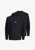 Jack & Jones 2 PACK - Long sleeved top - schwarz