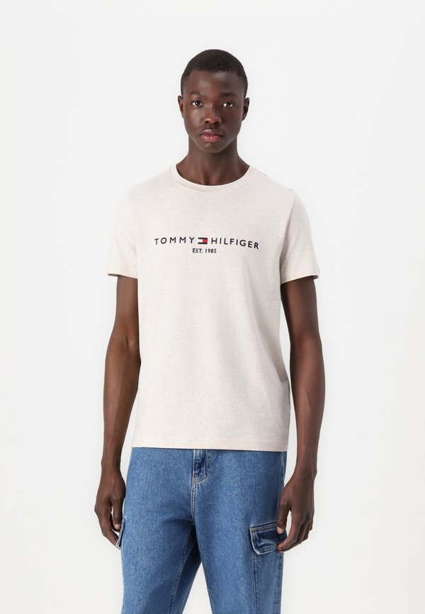 Tommy Hilfiger Basic T-shirt - heathered oatmilk