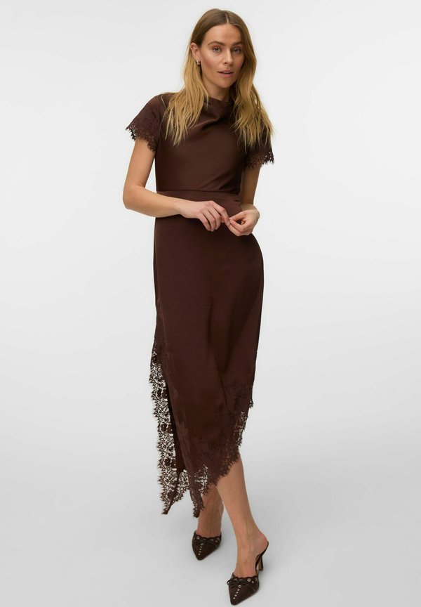 Vero Moda DRESS VMRITA LONG DRESS - Maxi dress - chicory coffee