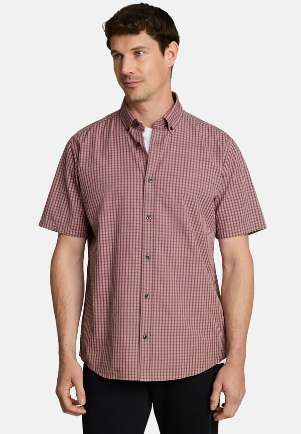 TOM TAILOR OVERDYED CHECK SHIRT - Shirt - dusty rose check