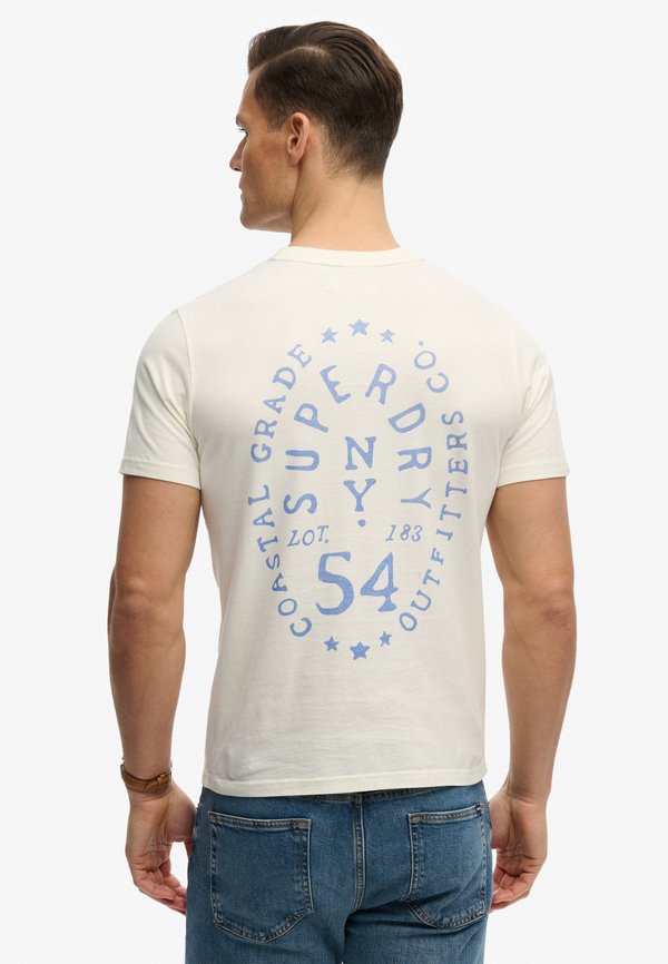 Superdry & Co SUPERDRY LO-FI DOCKSIDE T-SHIRT.. - Print T-shirt - off white