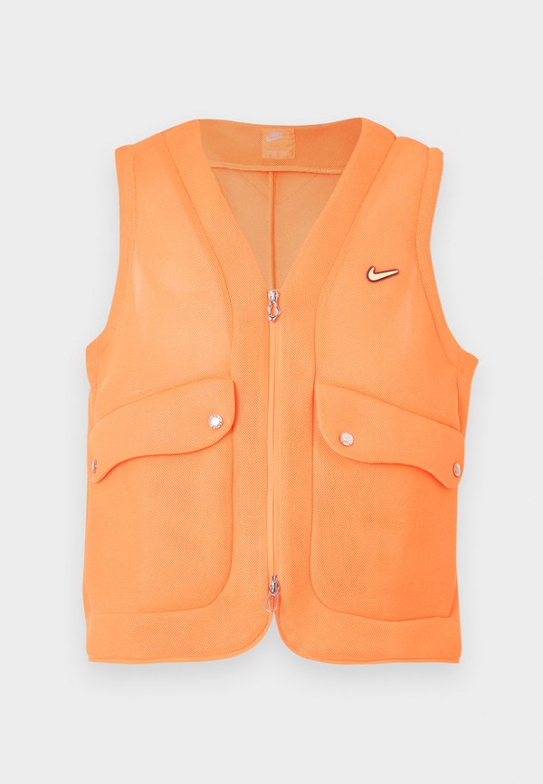 Nike Sportswear BUBBLE POD UNISEX - Waistcoat - total orange/purple dynasty/tangerine tint