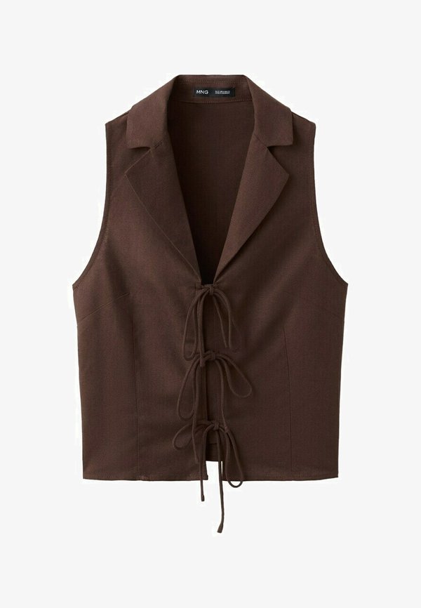Mango ADULT - Waistcoat - dark brown