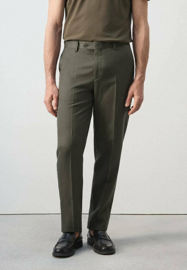 Mango Suit trousers - khaki