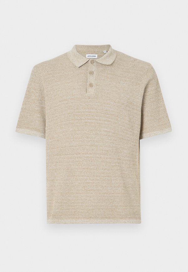Jack & Jones JJEGEORGE KNIT POLO SS SN - Polo shirt - coriander