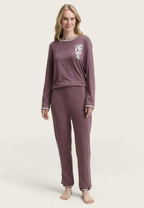 TOM TAILOR SET IN OPTIK - Pyjamas - purple medium melange