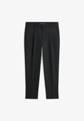 Tommy Hilfiger NY SMALL PATTERN DRESS PANTS - Suit trousers - dark grey heather