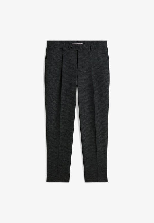 Tommy Hilfiger NY SMALL PATTERN DRESS PANTS - Suit trousers - dark grey heather