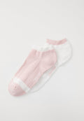 Calvin Klein Underwear WOMEN SNEAKER GLOSSY 2 PACK - Sneaker socks - pink/white