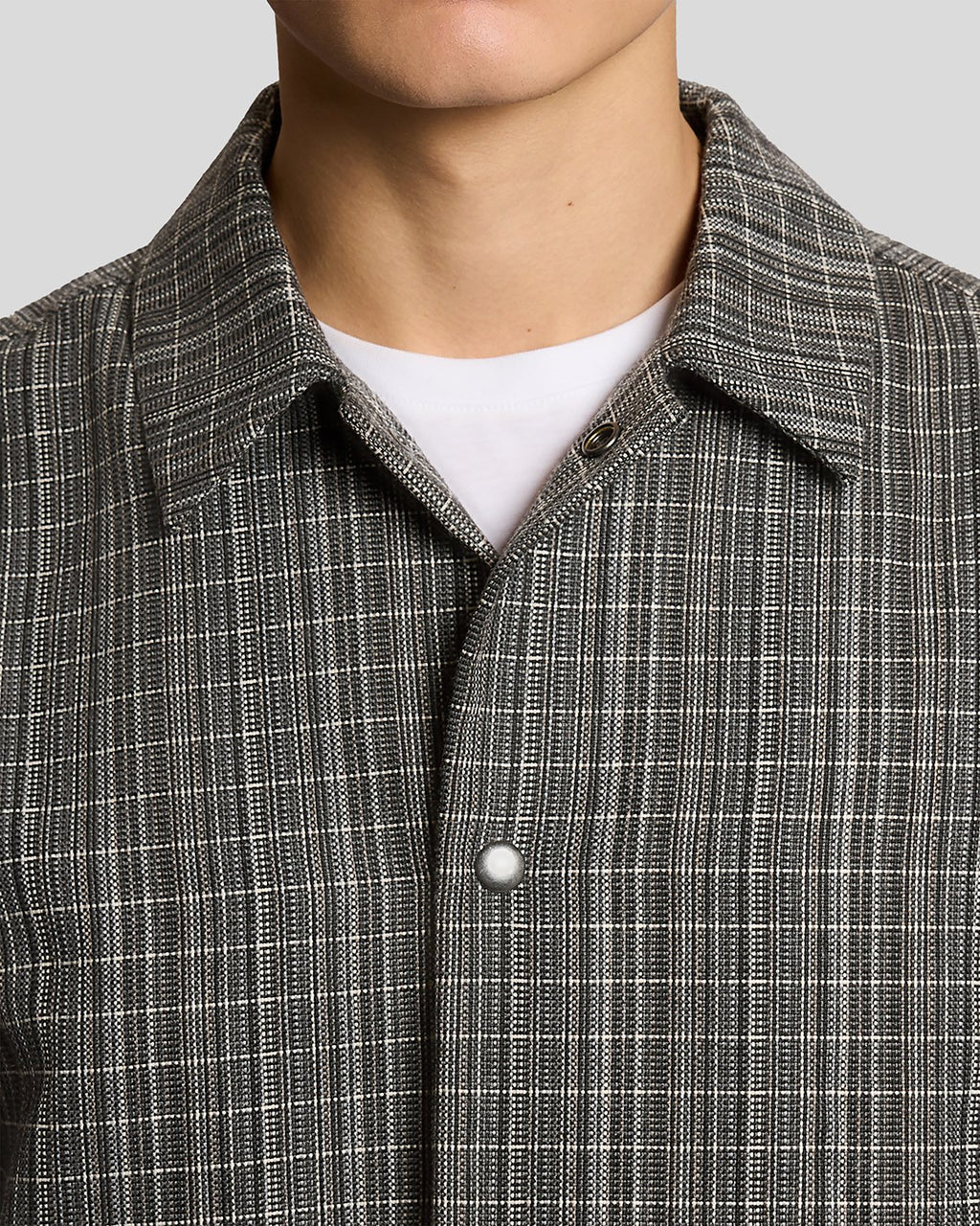 Lyle & Scott MULTI WEAVE COLLARED JACKET