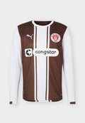 Puma FC ST PAULI LONG SLEEVE - Club wear - espresso brown/white