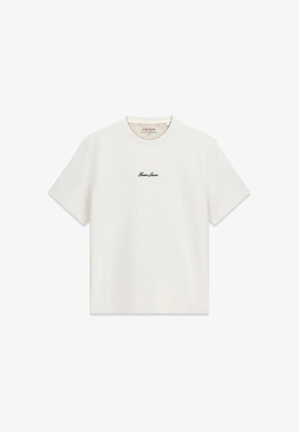 Guess T-SHIRT MIT GESTICKTEM LOGO - Basic T-shirt - weiß
