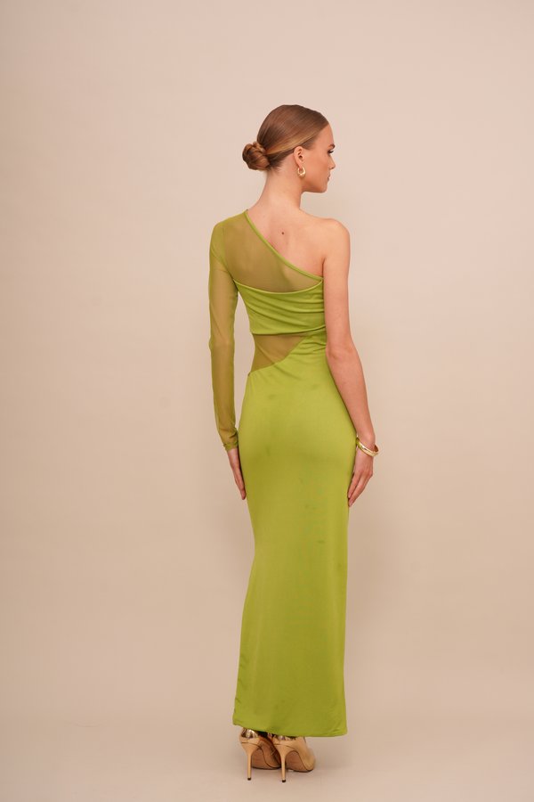 WAL G. SOLADA ONE SLEEVE MAXI