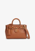 Tommy Hilfiger THE AMERICAN ICON LEATHER TOTE BAG - Handbag - cognac