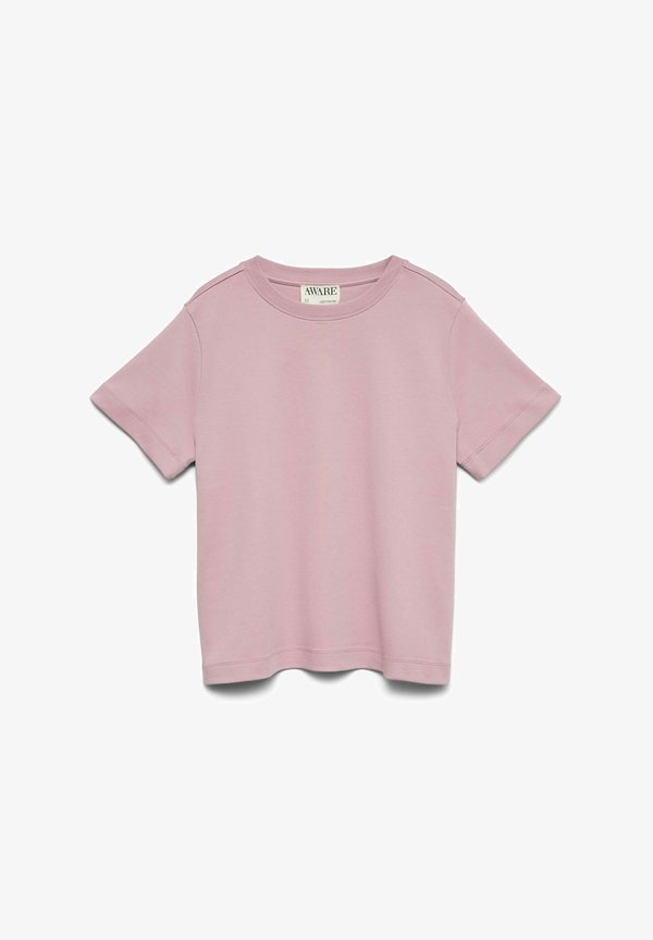 Vero Moda AWNAIMA SS O-NECK T-SHIRT NOOS - Basic T-shirt - mauve shadows