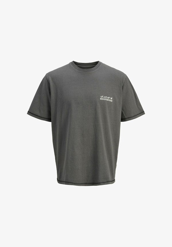 Jack & Jones T- - Print T-shirt - asphalt