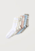 Under Armour ESSENTIAL UNISEX 6 PACK - Sports socks - timberwolf taupe/white/stone