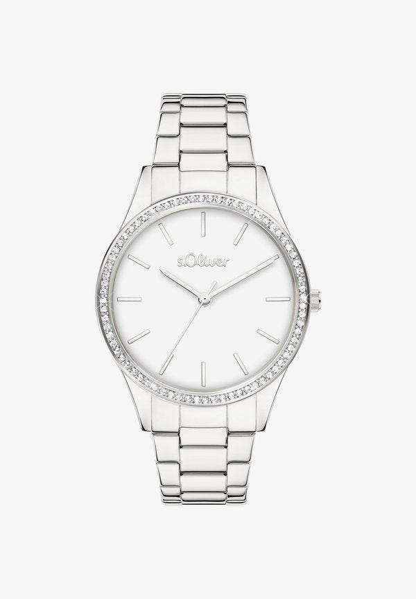s.Oliver CLASSIC SPARKLE - Watch - silber