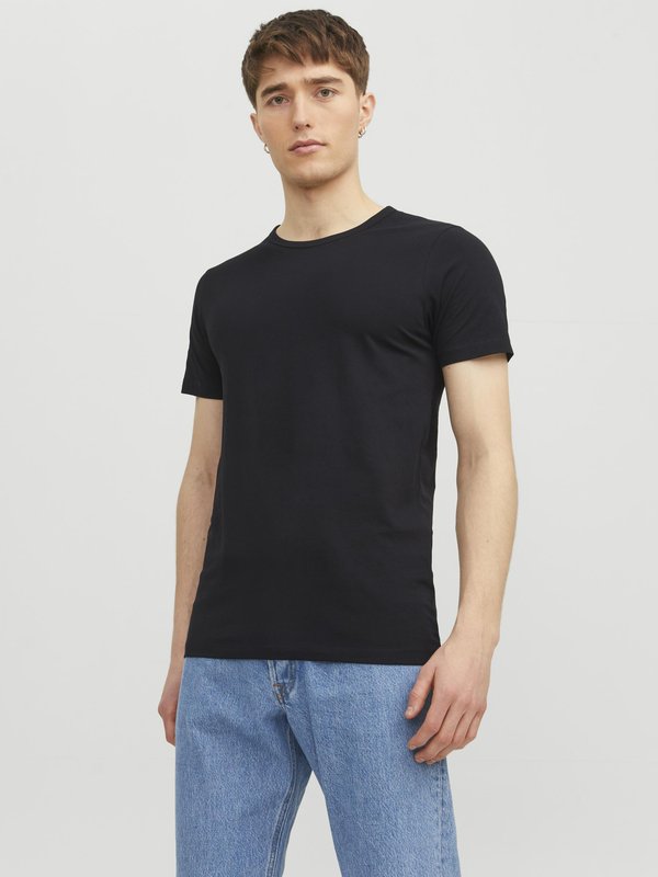 Jack & Jones BASIC O-NECK TEE - Basic T-shirt - black