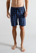 TOM TAILOR BERMUDA - Pyjama bottoms - blau dunkel karo