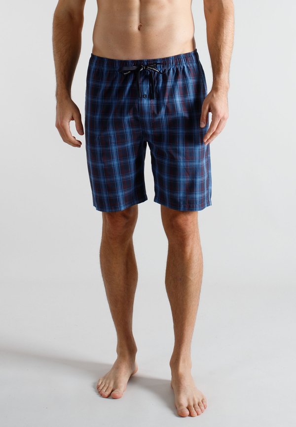 TOM TAILOR BERMUDA - Pyjama bottoms - blau dunkel karo