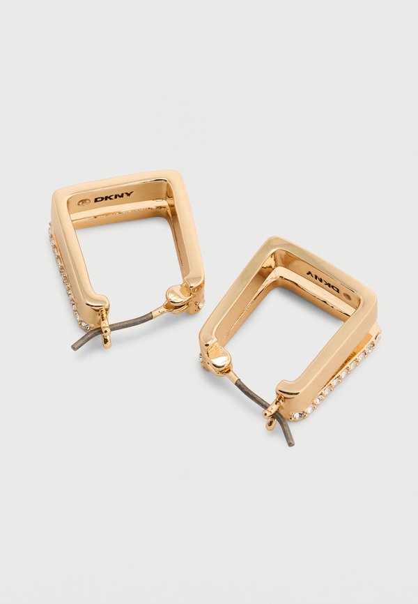 DKNY SQUARE PAVE SPLIT HOOP