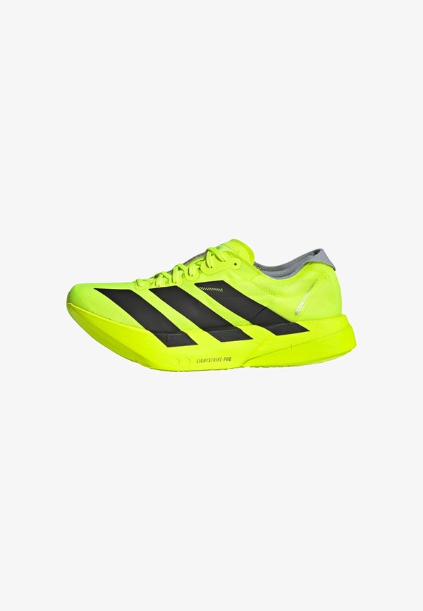 adidas Performance ADIZERO ADIOS PRO - Road running shoes - lucid lemon   core black   halo silver