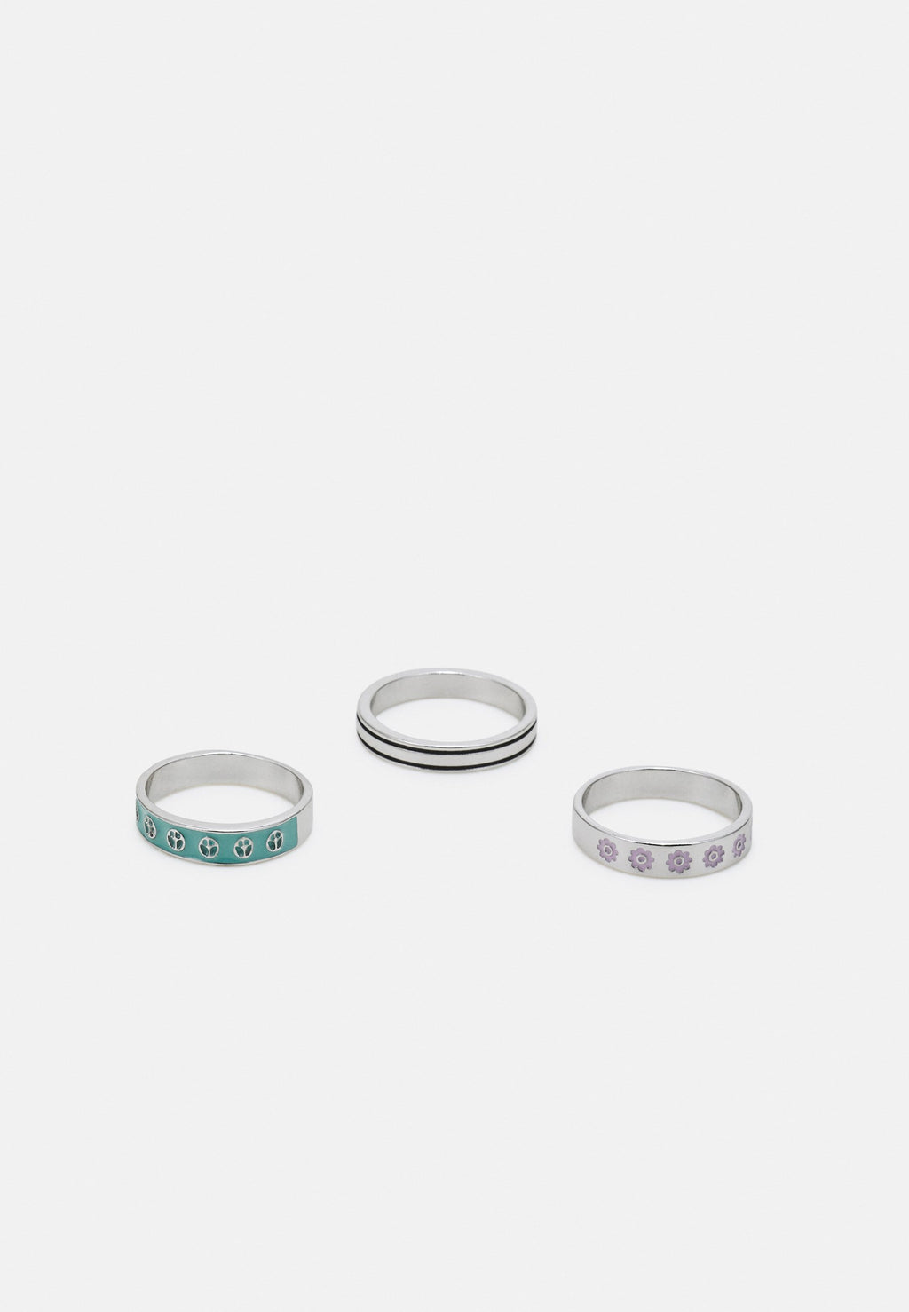 Uncommon Souls PEACE RINGS 3 PACK UNISEX