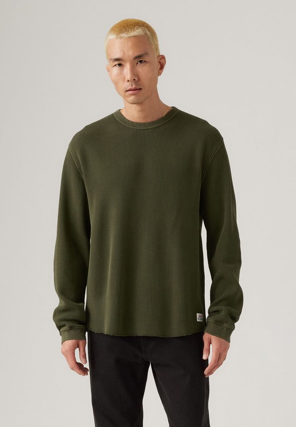 Levi's® THERMAL TEE - Long sleeved top - garment dye duffel bag