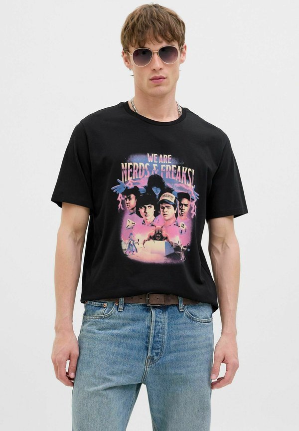 Jack & Jones Stranger Things Printed - Print T-shirt - black