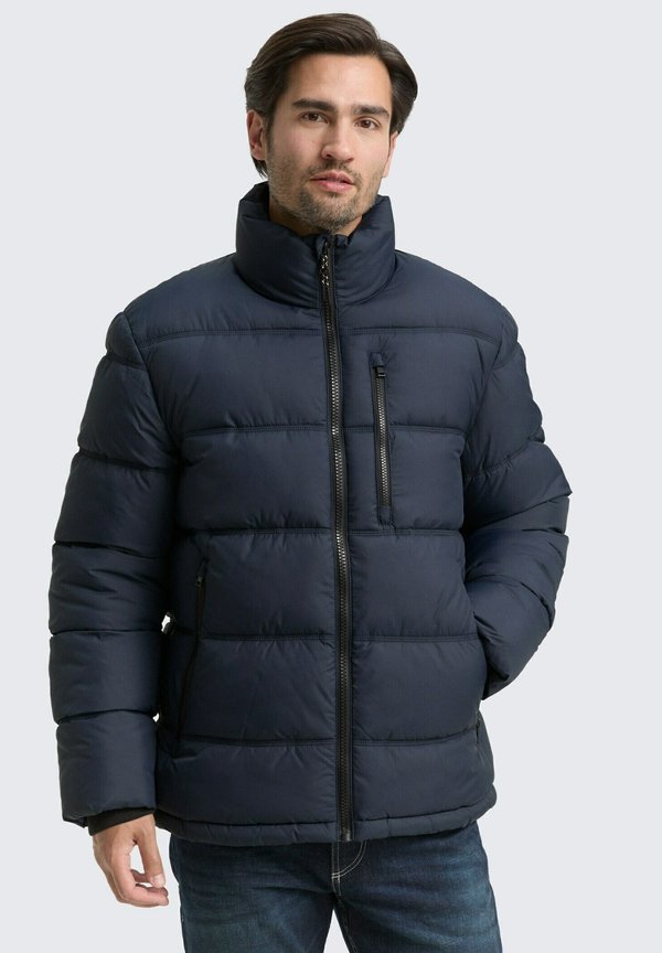 TOM TAILOR PUFFER AUS WASSERABWEISENDEM - Winter jacket - sky captain blue